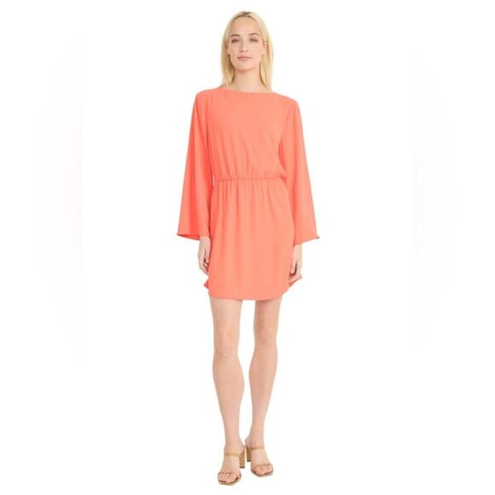 Donna Morgan Vibrant Coral Dress Sz 0